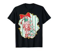 Coquette Bow Christmas Tree Nutcrackers Ballet Women Girls T-Shirt