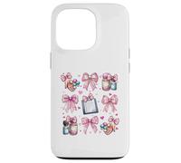 Coquette Bow Clinical Therapist Clinical Therapy Nurse Mom Case for iPhone 13 Pro