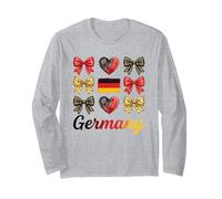 Coquette Bow German Flag Germany Cute Girls Long Sleeve T-Shirt