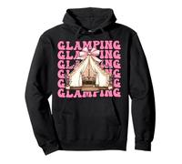 Coquette Bow Glamping Glamper Camping Girl Mom Mother's Day Pullover Hoodie