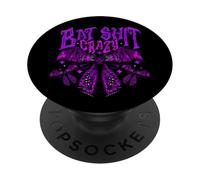 Coquette Bow Halloween Bat Shit Crazy Spooky Costume Funny PopSockets Swappable PopGrip