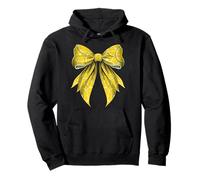 Coquette Bow Lemon Slice Pattern Lemonade Stand Pullover Hoodie