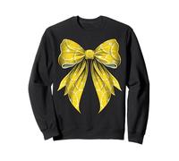 Coquette Bow Lemon Slice Pattern Lemonade Stand Sweatshirt