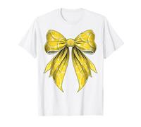 Coquette Bow Lemon Slice Pattern Lemonade Stand T-Shirt