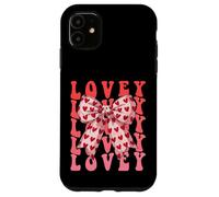 Coquette Bow Lovey Name Aesthetic Women Mothers Day Design Case for iPhone 11