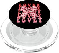 Coquette Bow Lovey Name Aesthetic Women Mothers Day Design PopSockets PopGrip for MagSafe