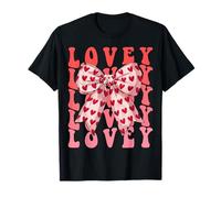 Coquette Bow Lovey Name Aesthetic Women Mothers Day Design T-Shirt