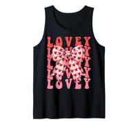 Coquette Bow Lovey Name Aesthetic Women Mothers Day Design Tank Top