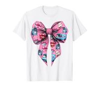 Coquette Bow Mail Carrier Female Postal Worker Mail Lady Mom T-Shirt