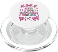 Coquette Bow Need A Dog Groomer Ask Me Stylist PopSockets PopGrip for MagSafe