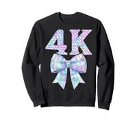 Coquette Bow Preppy 4K Girly Girl Kid 1st Day of Pre-K 4 PK4 Sweatshirt