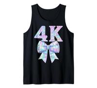 Coquette Bow Preppy 4K Girly Girl Kid 1st Day of Pre-K 4 PK4 Tank Top
