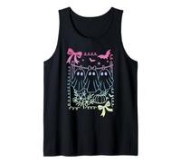 Coquette Bow Retro Ghosts Hangin Around Pastel Goth Witch Tank Top