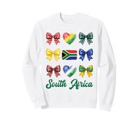 Coquette Bow South African Flag South Africa Cute Girls Sweatshirt