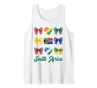 Coquette Bow South African Flag South Africa Cute Girls Tank Top