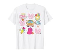 Coquette Bow Teacher Back To School Teacher Life Student Kid T-Shirt