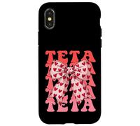 Coquette Bow Teta Name Aesthetic Women Mothers Day Design Case for iPhone X/XS