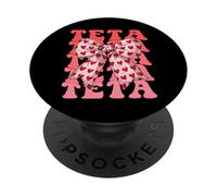 Coquette Bow Teta Name Aesthetic Women Mothers Day Design PopSockets Adhesive PopGrip