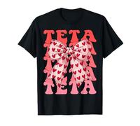 Coquette Bow Teta Name Aesthetic Women Mothers Day Design T-Shirt