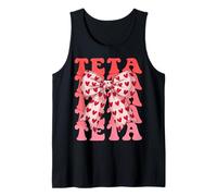Coquette Bow Teta Name Aesthetic Women Mothers Day Design Tank Top