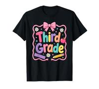 Coquette Bow Third Grade Back to School Tee for Girl Teacher T-Shirt
