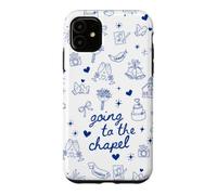 Coquette Bow Wedding Bride Bridal Shower Going to The Chapel Case for iPhone 11
