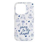 Coquette Bow Wedding Bride Bridal Shower Going to The Chapel Case for iPhone 14 Pro