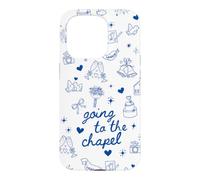 Coquette Bow Wedding Bride Bridal Shower Going to The Chapel Case for iPhone 15 Pro