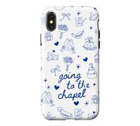 Coquette Bow Wedding Bride Bridal Shower Going to The Chapel Case for iPhone X/XS
