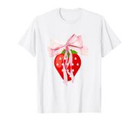 Coquette Bows with strawberry Cute Coquette girl clothes T-Shirt