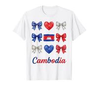 Coquette Cambodia Flag Cambodian Girls T-Shirt