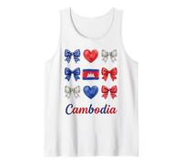 Coquette Cambodia Flag Cambodian Girls Tank Top