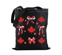 Coquette Canadian Maple Leaf Tote Bag Canada Symbol Tote Bag Canada Flag Tote Bag Canada Day Gift Moving To Canada Gift (Canadian Maple Leaf TOTE)