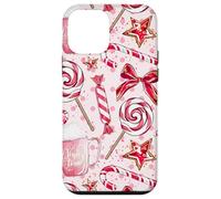 Coquette Candy Cane Christmas Sweets Drinks Xmas Decorations Case for iPhone 12 mini