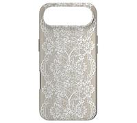 Coquette Chantilly Lace Cottagecore Floral Aesthetic Beige Case for iPhone Air