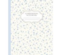 Coquette Composition Notebook: Blue Blur | College Ruled | 7.5 x 9.25" | 110 Pages