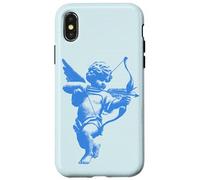 Coquette Cupid Cherub Blue Y2K Aesthetic Case for iPhone X/XS