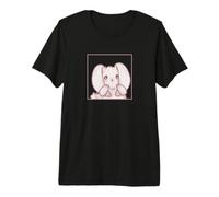 Coquette Cute Kawaii Cartoon Emote Sad Rabbit Bunny Premium T-Shirt