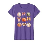 Coquette Fall Pumpkin And Bow Aesthetic Cottagecore Autumn T-Shirt
