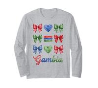 Coquette Gambia Flag Gambian Girls Long Sleeve T-Shirt