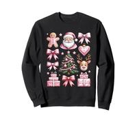 Coquette Gingerbread Reindeer Christmas Sweatshirt