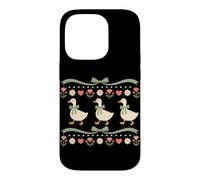 Coquette Goose Cottagecore 90s Goose Lover Garden Farmer Case for iPhone 14 Pro
