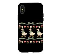 Coquette Goose Cottagecore 90s Goose Lover Garden Farmer Case for iPhone X/XS