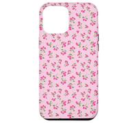 Coquette Hot Pink Flower Small Rose Pattern Case for iPhone 12 Pro Max
