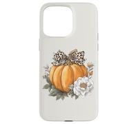 Coquette Leopard Cheetah Bow Pumpkin Aesthetic Vintage Fall Case for iPhone 15 Pro Max