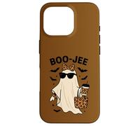 Coquette Leopard Ghost Coffee Boo-JEE Halloween Boujee Case for iPhone 16 Pro