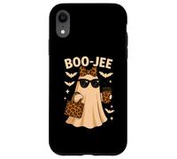 Coquette Leopard Ghost Coffee Boo-JEE Halloween Boujee Case for iPhone XR