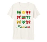 Coquette Mauritania Flag Mauritanian Girls Premium T-Shirt