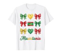 Coquette Mauritania Flag Mauritanian Girls T-Shirt