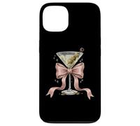 Coquette Pink Bow And Cocktails Olive Martini Drinking Girly Case for iPhone 13